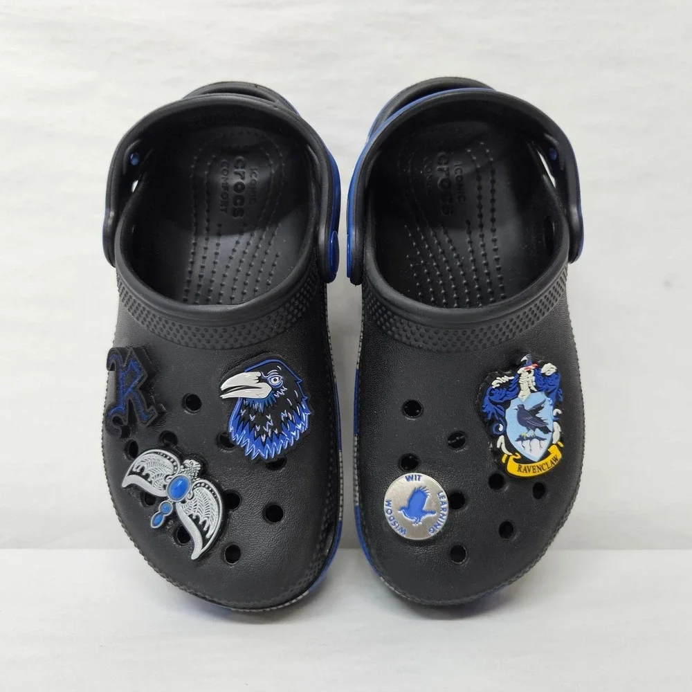 Crocs Harry Potter Ravenclaw‎ Classic Clogs 210543-90H Black Blue Kids' Size C11